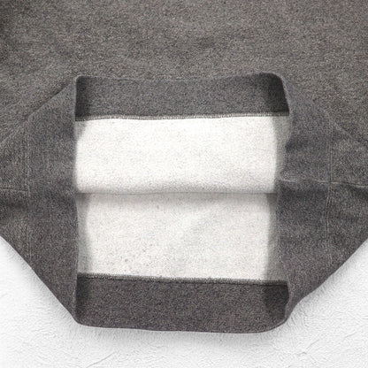 Polo by Ralph Lauren 90年代 バイカラー ハーフボタンパーカー M グレー オレンジ 裏起毛 スモールポニー刺繍