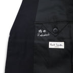 Paul Smith 90s 3B Suit Set, XL, Black Wool, Tessitura di Quaregna by GHIONE, Made in Japan
