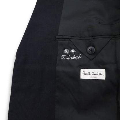 Paul Smith 90年代 3B スーツ セットアップ XL ブラック ウール Tessitura di Quaregna by GHIONE 日本製