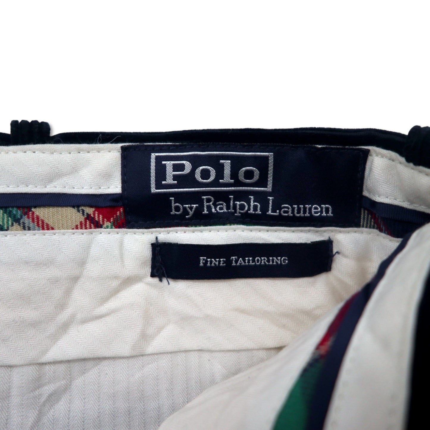Polo by Ralph Lauren ワイド コーデュロイパンツ 40 ネイビー コットン FINE TAILORING スリランカ製