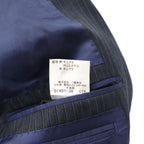BURBERRY BLACK LABEL 2B Tailored Jacket Suit S Gray Striped Wool D1H31-608-07