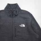 THE NORTH FACE Full-Zip Fleece Jacket, Size L, Gray, Stand Collar, High Neck