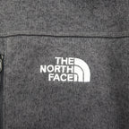 THE NORTH FACE Full-Zip Fleece Jacket, Size L, Gray, Stand Collar, High Neck