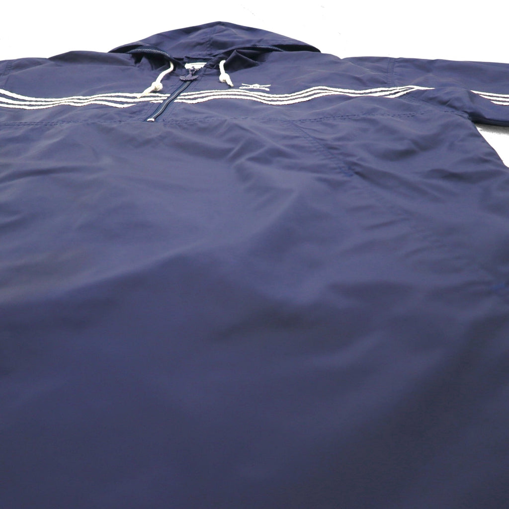 adidas 90s Half-Zip Anorak Parka XL Navy Nylon Mesh Liner 3-Stripes Trefoil Logo