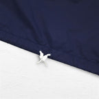 adidas 90s Half-Zip Anorak Parka XL Navy Nylon Mesh Liner 3-Stripes Trefoil Logo