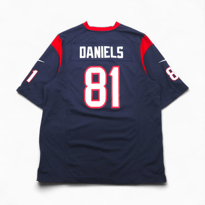 Nike Game Shirt, Navy, Size L, Polyester, NFL Texans Numbering, NFL Players On Field