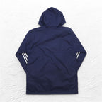 adidas 90s Half-Zip Anorak Parka XL Navy Nylon Mesh Liner 3-Stripes Trefoil Logo