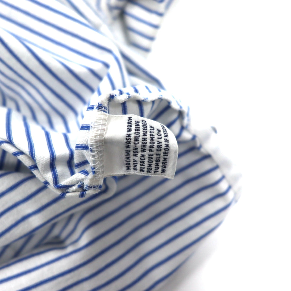 POLO GOLF RALPH LAUREN Striped Polo Shirt XL White Blue Cotton Small Pony Embroidery Big Size Made in Peru