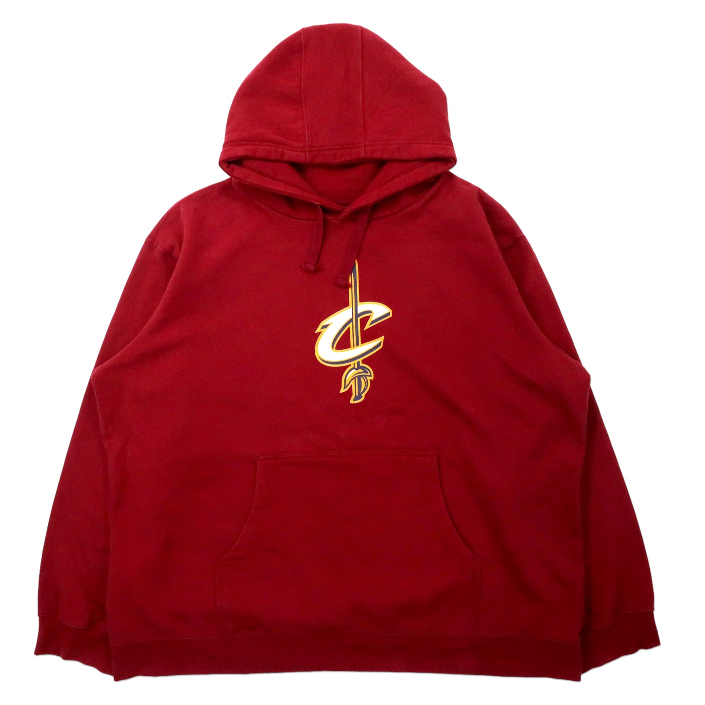 NFL PRO LINE ビッグサイズ プルオーバーパーカー 3XL レッド コットン ナンバリング Cleveland Cavaliers メキシコ製