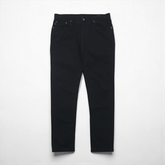 Polo Ralph Lauren チノパンツ ワークパンツ L ブラック コットン TALONジップ レザーパッチ