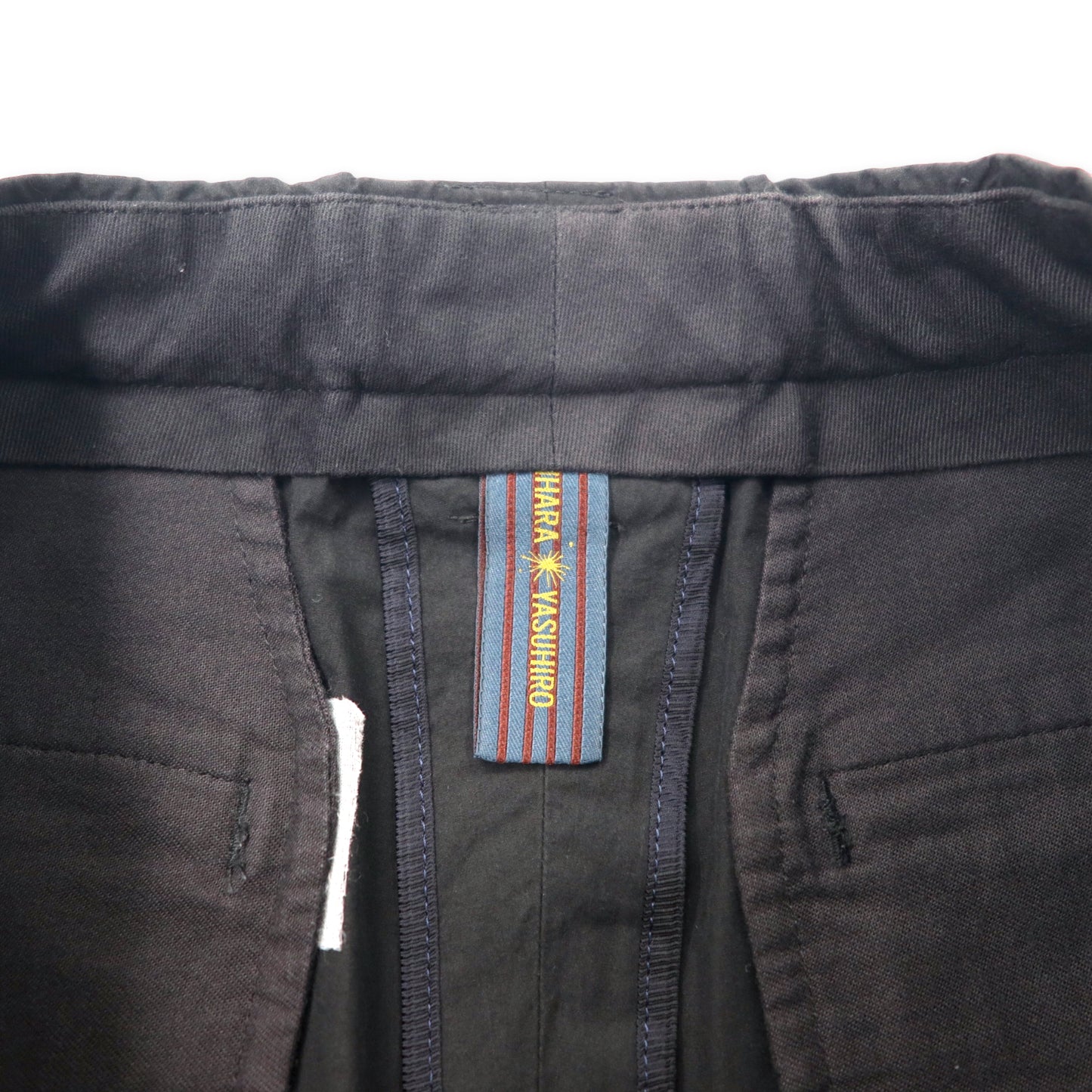 Mihara yasuhiro Bandana short PANTS Half Pants 46 Black Cotton