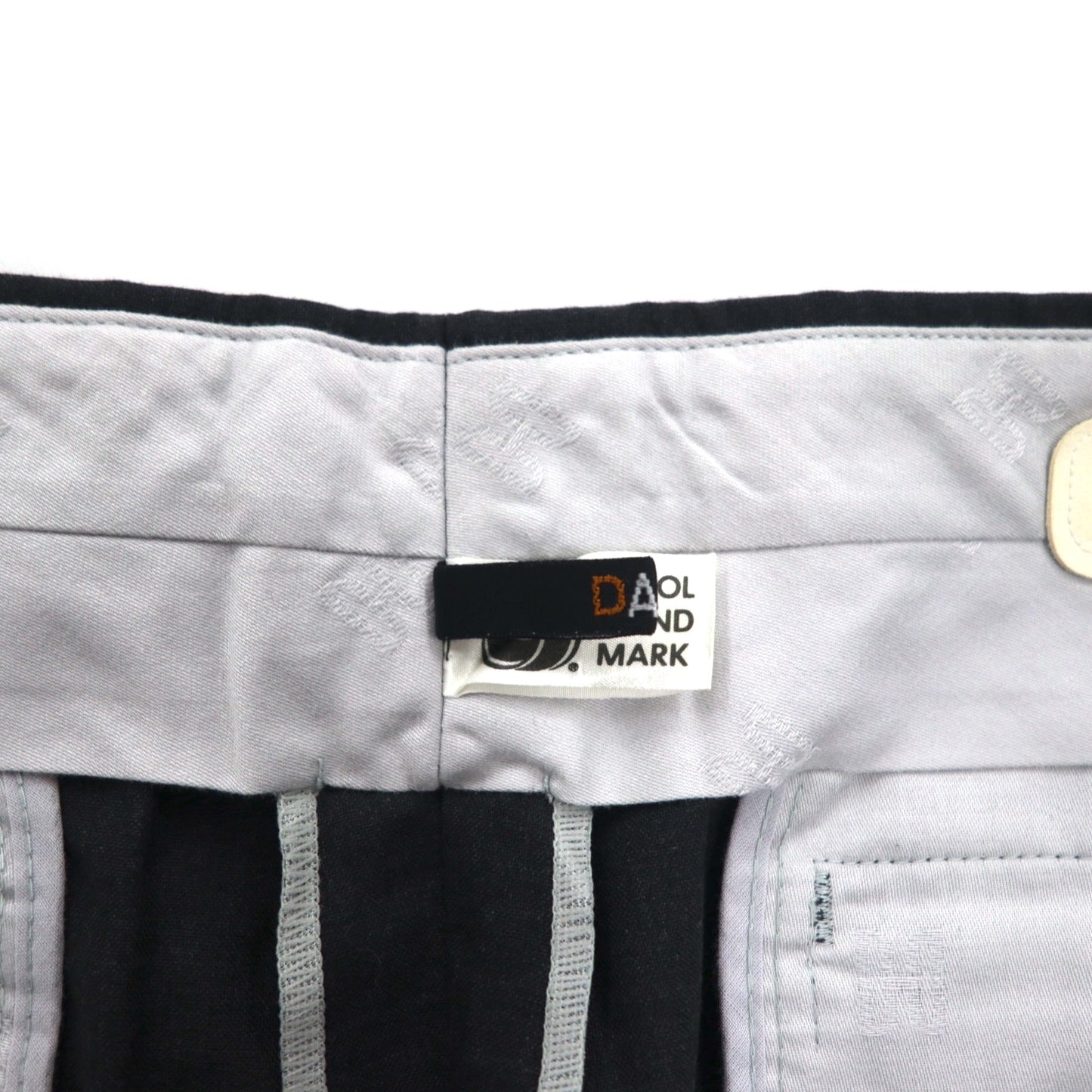 DAKS センタープレス ワイド スラックスパンツ M グレー ウール 日本製