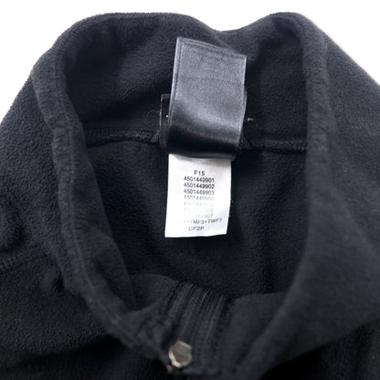 THE NORTH FACE フルジップ フリース L ブラック ポリエステル サムホール フィンガーホール ワンポイントロゴ刺繍