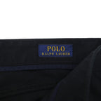 Polo Ralph Lauren チノパンツ ワークパンツ L ブラック コットン TALONジップ レザーパッチ