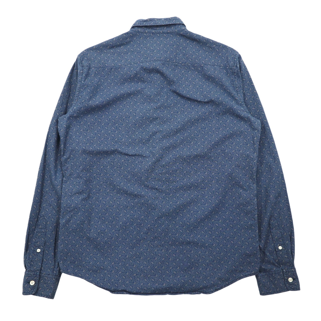 DENIM & SUPPLY RALPH LAUREN ペイズリー ボタンダウンシャツ M ネイビー 総柄 コットン