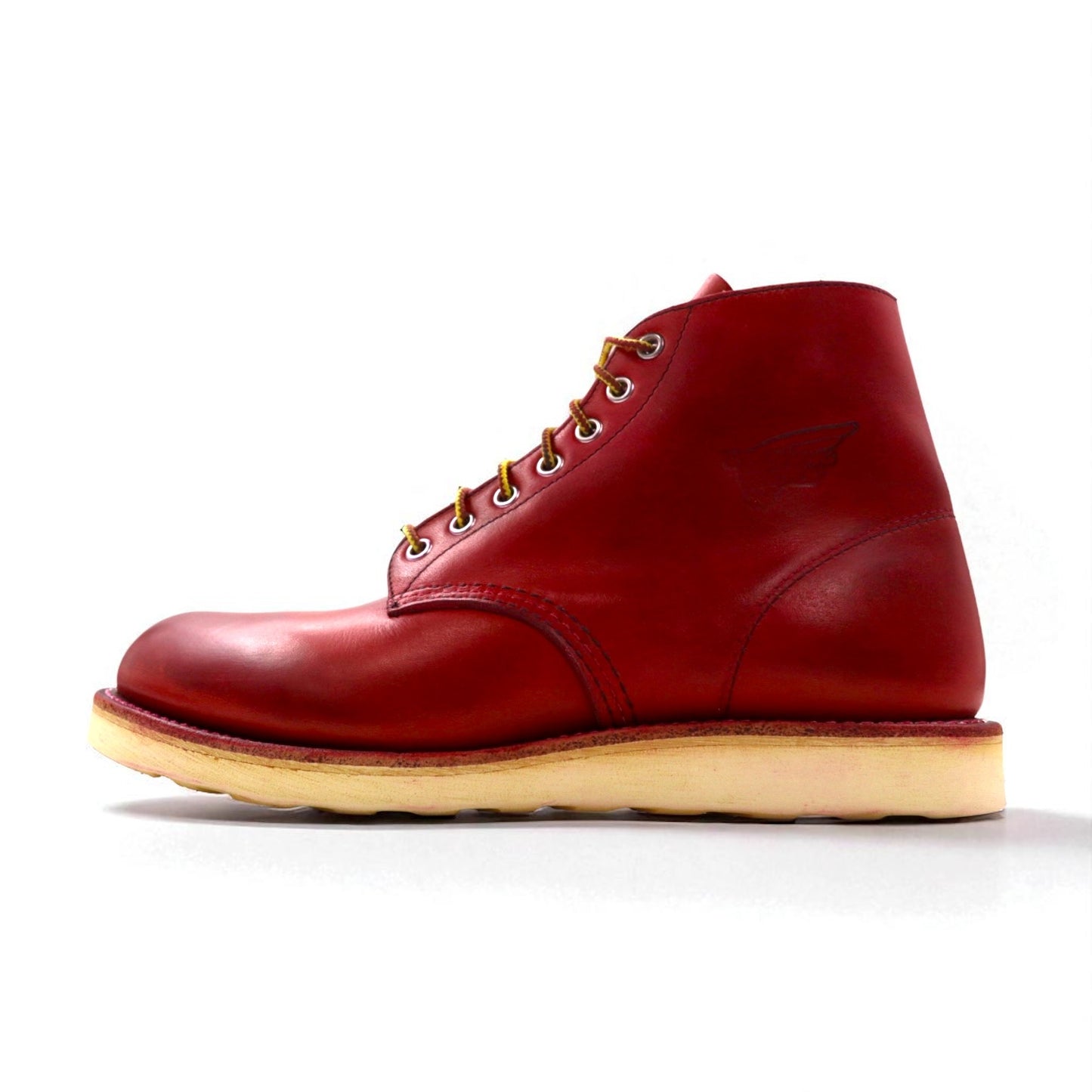 REDWING 6-inch Classic Round Work Boots, Size 27cm, Red, Aurora Set Leather, 8166