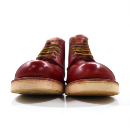 REDWING 6-inch Classic Round Work Boots, Size 27cm, Red, Aurora Set Leather, 8166