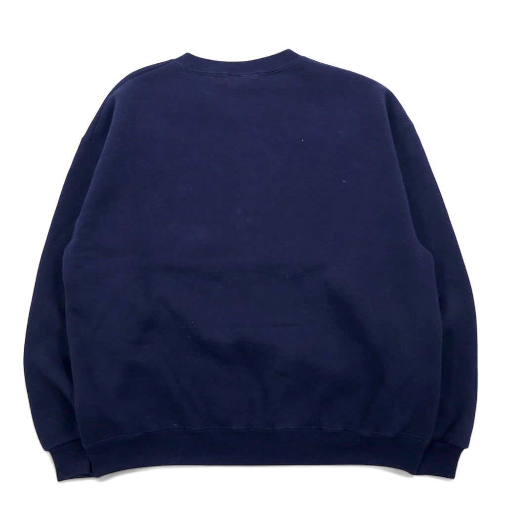 Made in USA 90s VAN HEUSEN Print Sweatshirt L Navy Cotton Fish SUMMIT OUTPOST