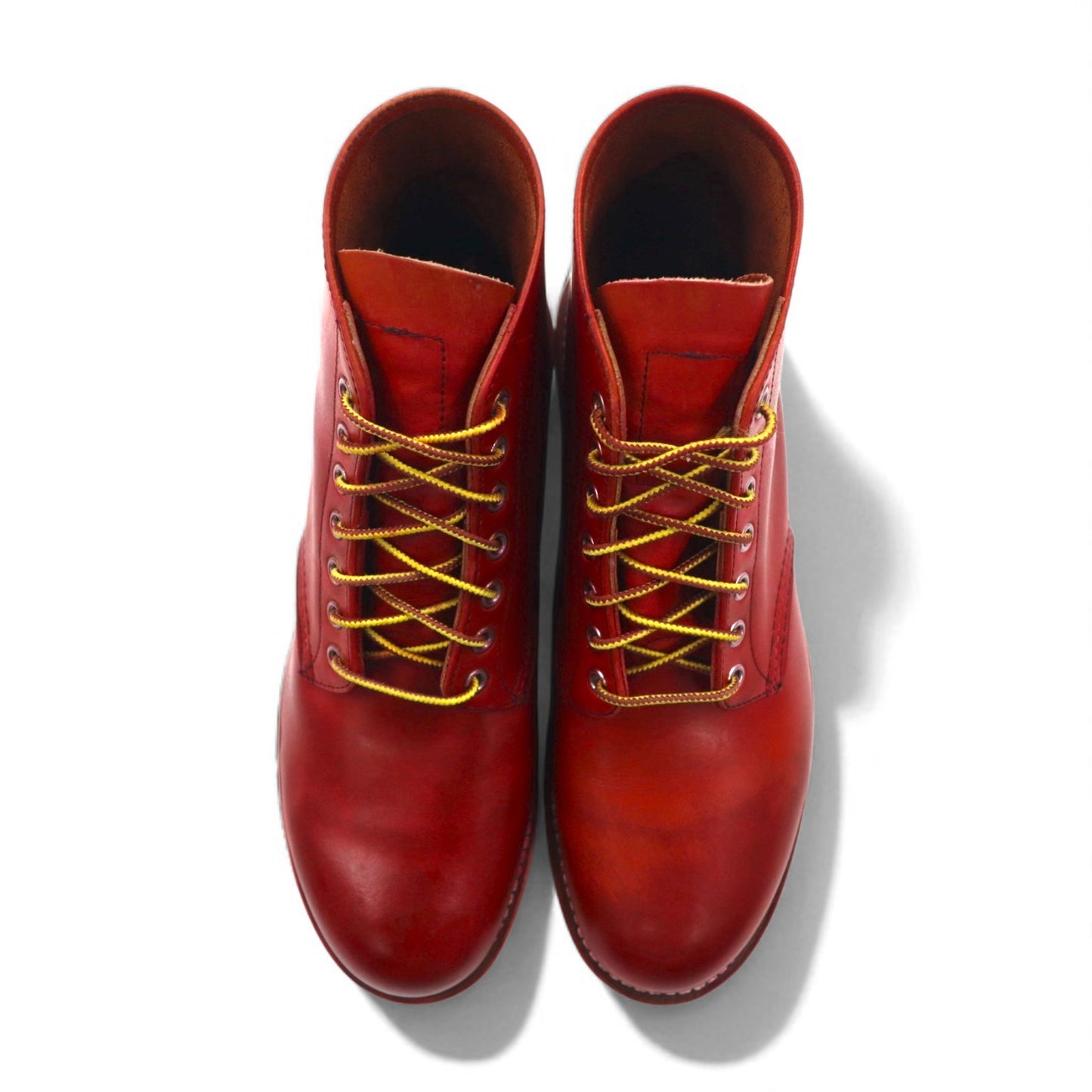 REDWING 6-inch Classic Round Work Boots, Size 27cm, Red, Aurora Set Leather, 8166