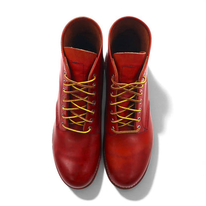 REDWING 6-inch Classic Round Work Boots, Size 27cm, Red, Aurora Set Leather, 8166
