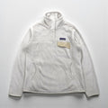 Patagonia リツール スナップT プルオーバー フリースジャケット M ホワイト カンガルーポケット 25442