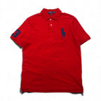 POLO RALPH LAUREN Classic Fit Big Pony Embroidered Polo Shirt, Size M, Red, Cotton, Pique