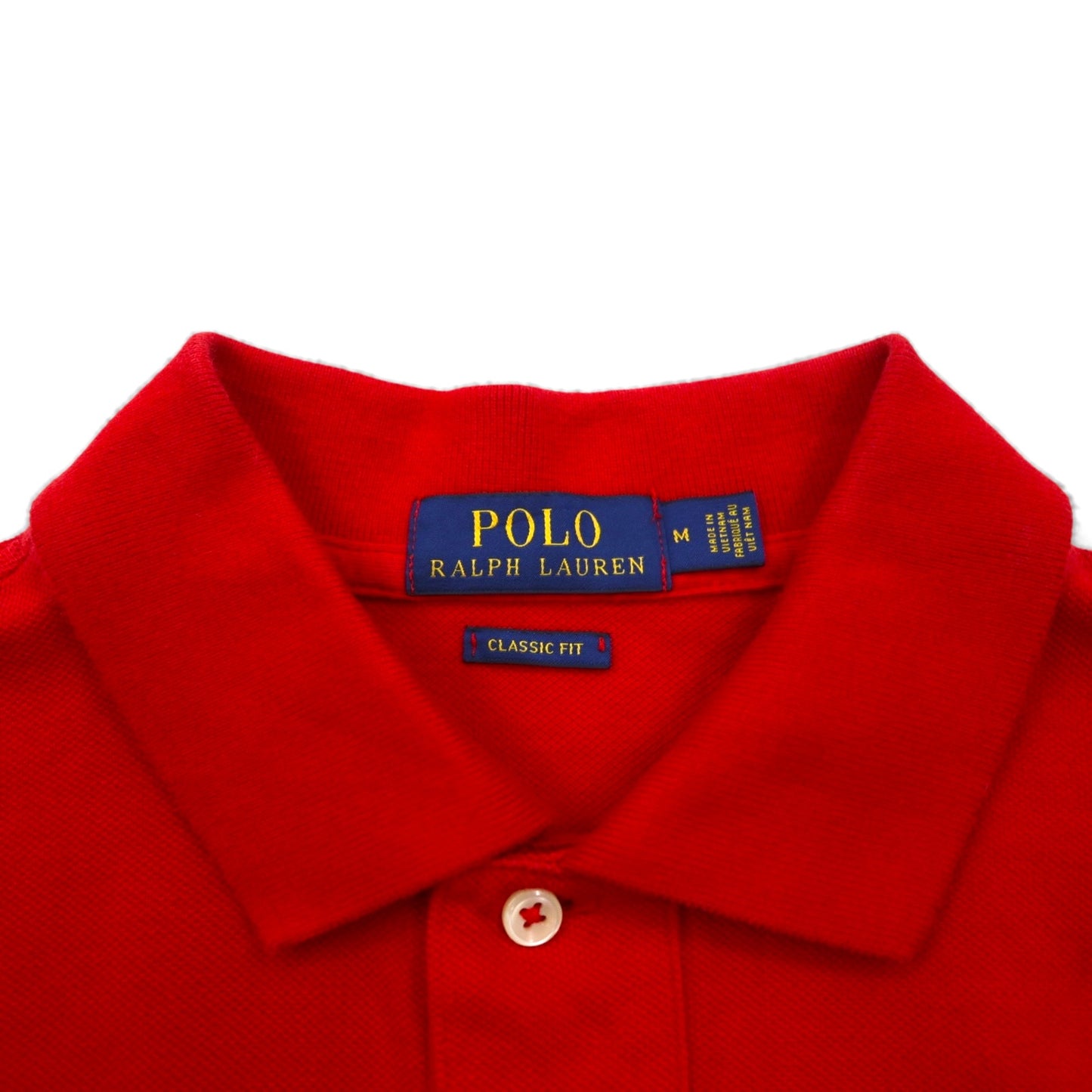 POLO RALPH LAUREN クラシックフィット ビッグポニー刺繍 ポロシャツ M レッド コットン 鹿の子