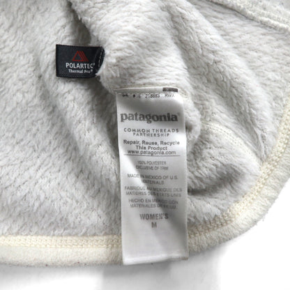 Patagonia リツール スナップT プルオーバー フリースジャケット M ホワイト カンガルーポケット 25442