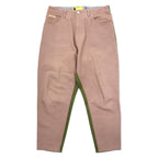 日本然リトテ-古着オンライン-gourmet jeans テーパード デニムパンツ 32 ブラウン カーキ バイカラー コットン TYPE-03 LEAN 日本製-gourmet jeans tapered denim pants 32 brown Khaki by collar cotton TYPE-03 LEAN Japan Made