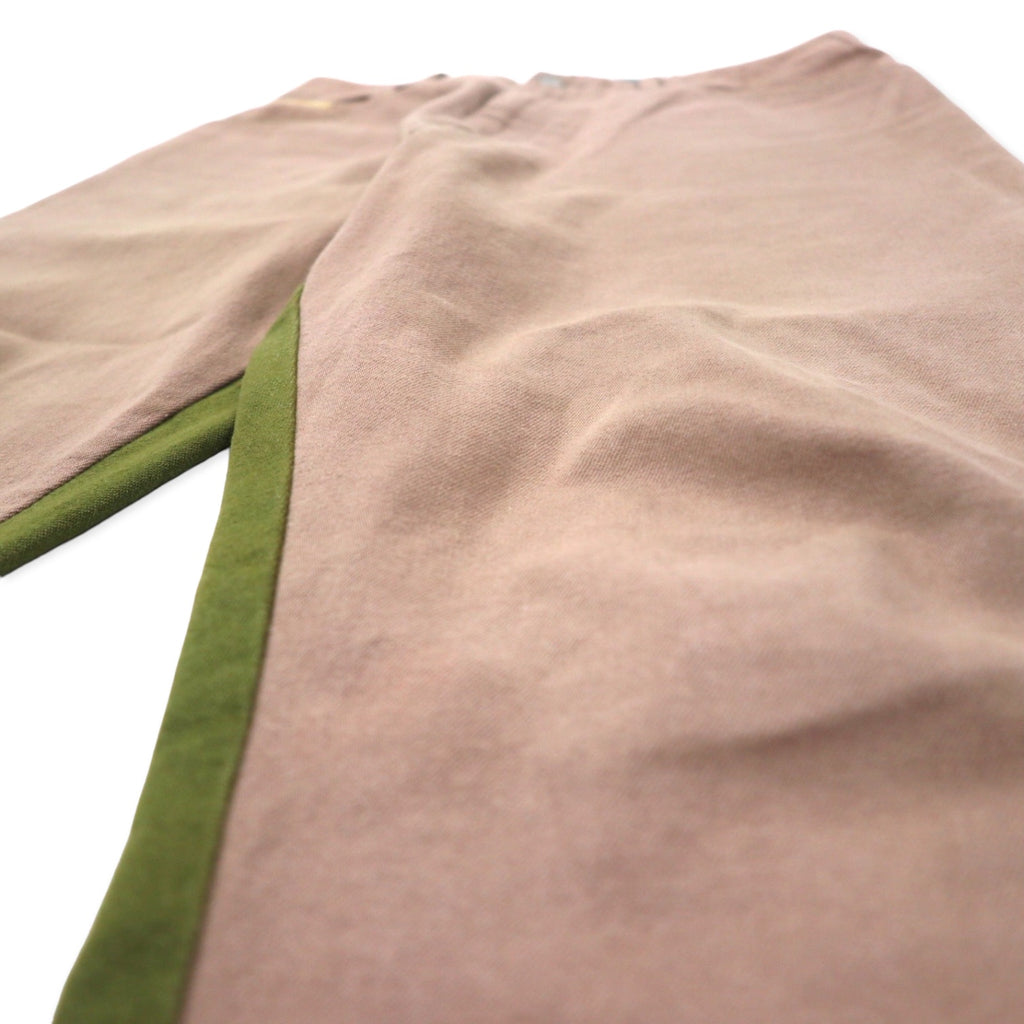 gourmet jeans tapered denim pants size 32 brown khaki bicolor cotton TYPE-03 LEAN made in Japan