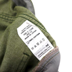 gourmet jeans tapered denim pants size 32 brown khaki bicolor cotton TYPE-03 LEAN made in Japan