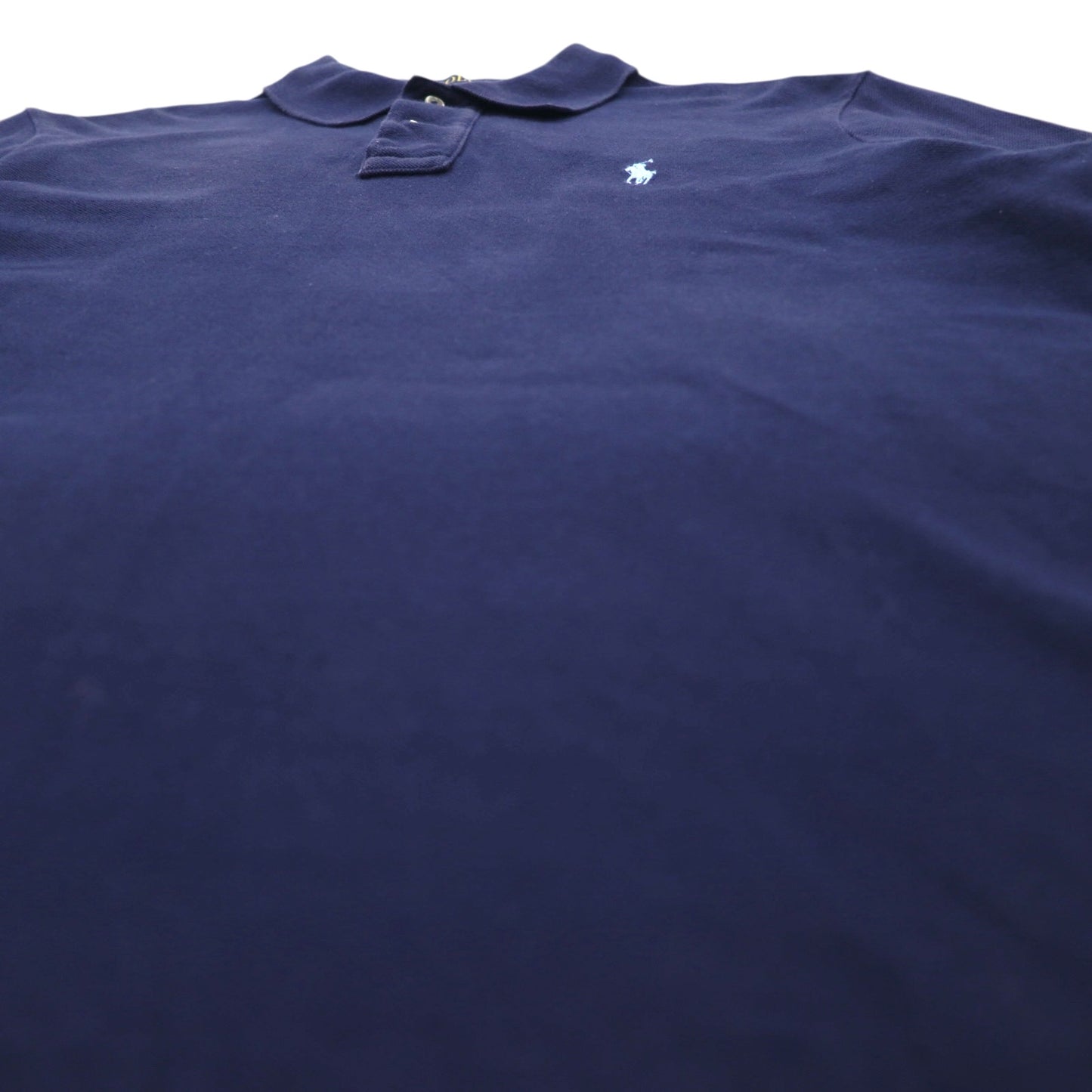 POLO RALPH LAUREN ポロシャツ M ネイビー コットン 鹿の子 スモールポニー刺繍