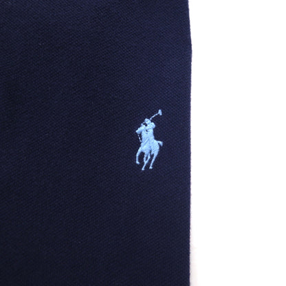 POLO RALPH LAUREN ポロシャツ M ネイビー コットン 鹿の子 スモールポニー刺繍