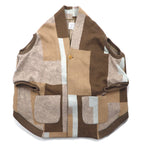 ohta Poncho Cardigan FREE Brown Beige Multicolor Angora 14aw-ha-pl Made in Japan