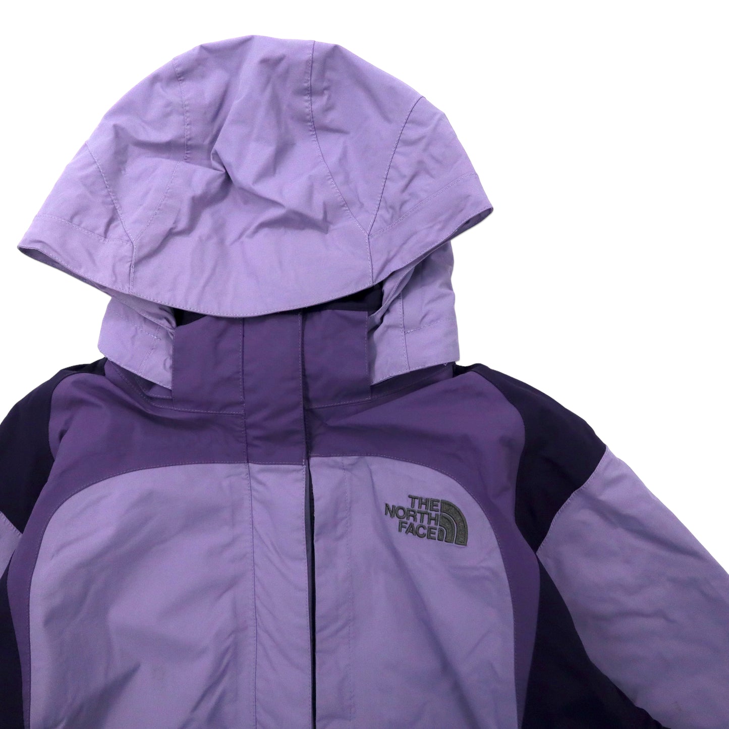THE NORTH FACE Mountain HOODIE L Purple Nylon HYVENT Waterproof 