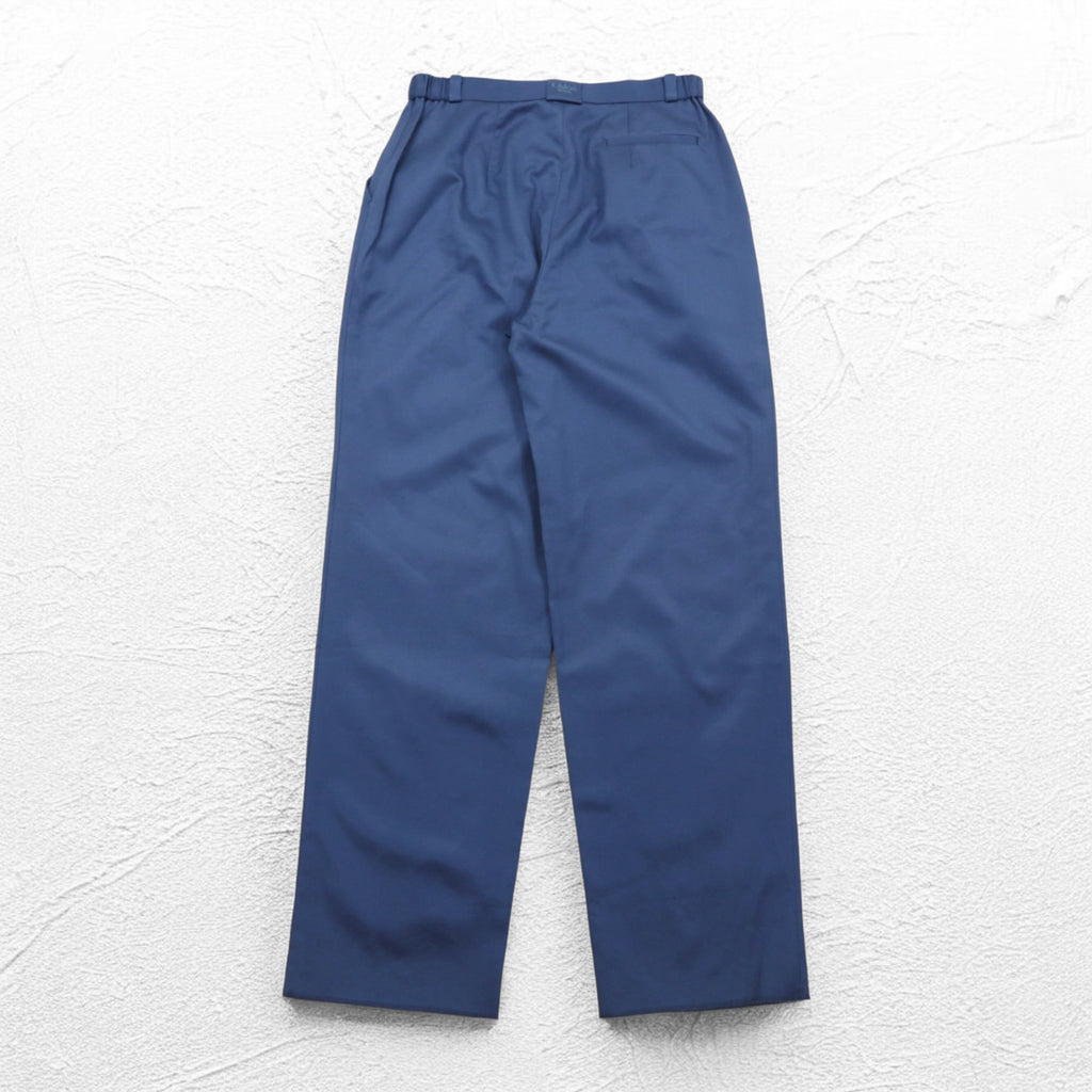 Chloe SPORTS 80年代 タック ワイド イージースラックスパンツ 2XL ブルー コットン CHL8256 日本製 未使用品