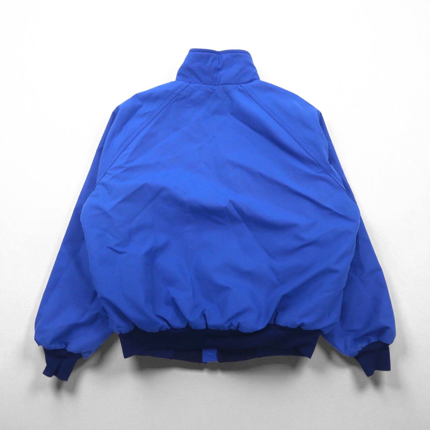 SPORTSMASTER 90s USA Sport Jacket, XL, Blue, Nylon Jacket with Polarfleece Fleece Lining, High Neck, Made in the USA, 1990s