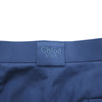 Chloe SPORTS 80年代 タック ワイド イージースラックスパンツ 2XL ブルー コットン CHL8256 日本製 未使用品