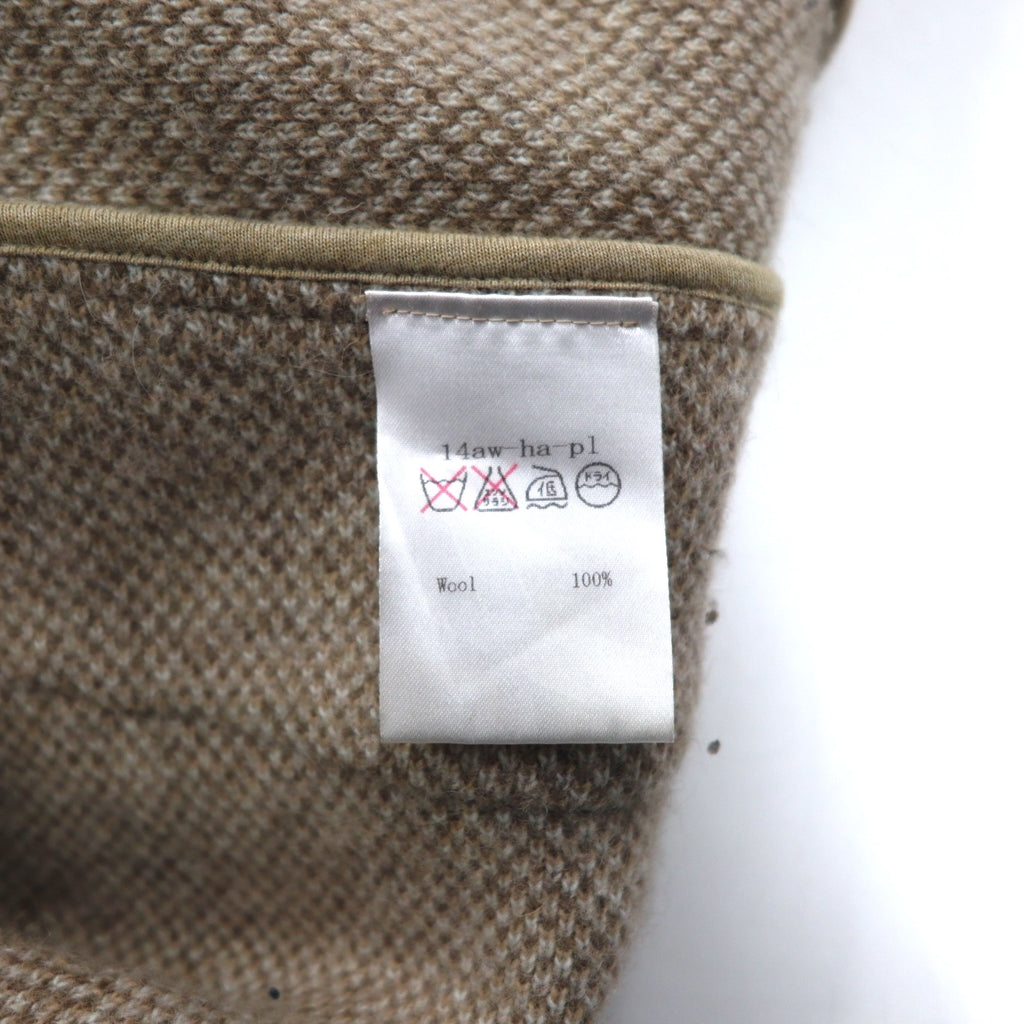 ohta Poncho Cardigan FREE Brown Beige Multicolor Angora 14aw-ha-pl Made in Japan