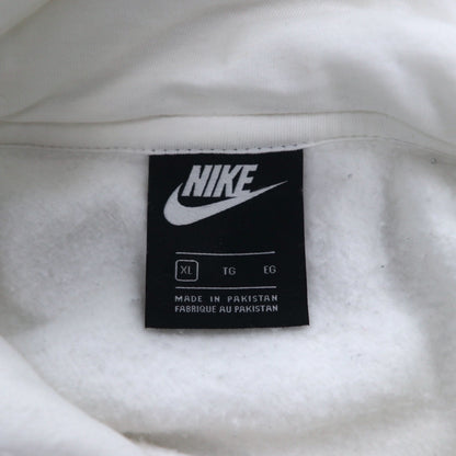 NIKE Pullover Hoodie XL White Cotton JUST DO IT CJ4776-100