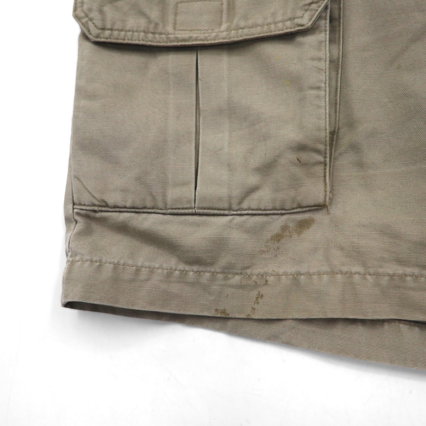 Columbia 2000s Duck Shorts, Khaki, Flap Pockets, Size L, XM4100, Made in Nicaragua