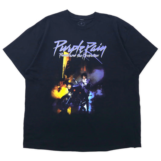 THE PRINCE ESTATE プリンス バンドTシャツ 2XL ブラック コットン PURPLE RAIN ビッグサイズ