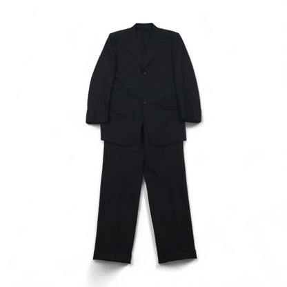 Paul Smith 90年代 3B スーツ セットアップ XL ブラック チェック ウール 日本製