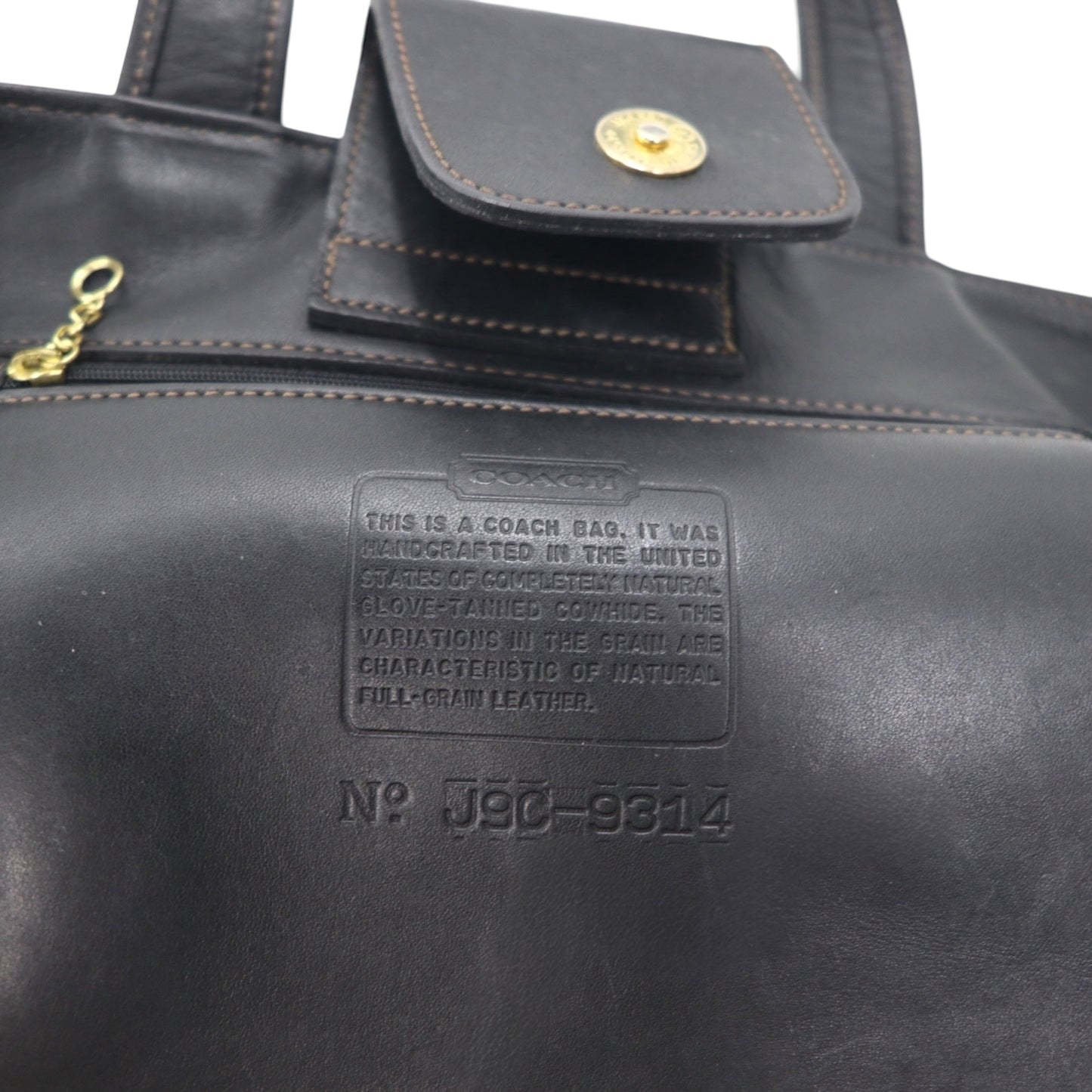 COACH オールドコーチ USA製 ヴィンテージ トートバッグ ハンドバッグ 牛革 レザー 9314