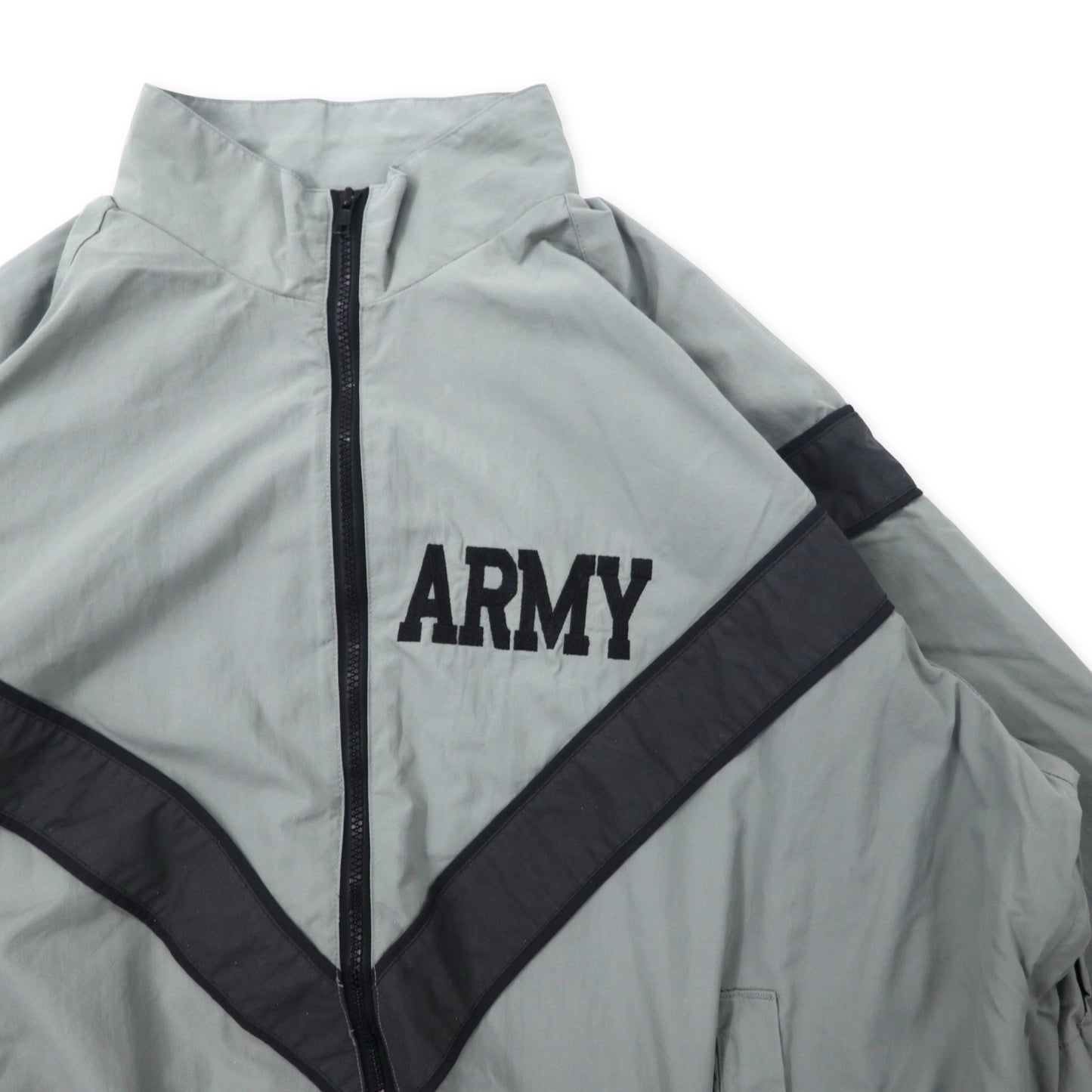US ARMY 90年代 IPFU トレーニングジャケット L グレー ナイロン ビッグサイズ ミリタリー Physical Training Jacket 8415-01-465-4670 UNICOR / ALDERSON