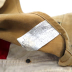 Carhartt USA Made 80s Double Knee Bib Overalls XL Beige Duck Fabric Star Tag 6FBQZ