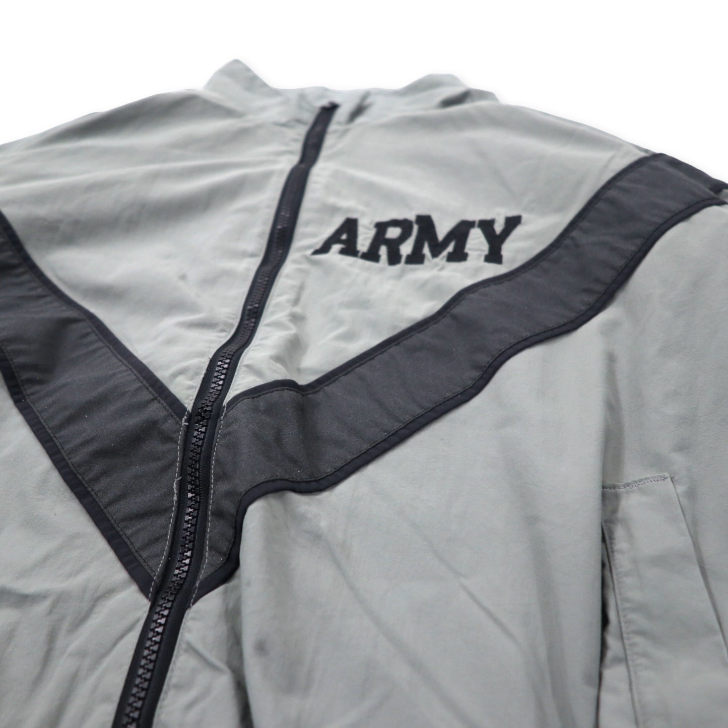 US ARMY 90年代 IPFU トレーニングジャケット L グレー ナイロン ビッグサイズ ミリタリー Physical Training Jacket 8415-01-465-4670 UNICOR / ALDERSON