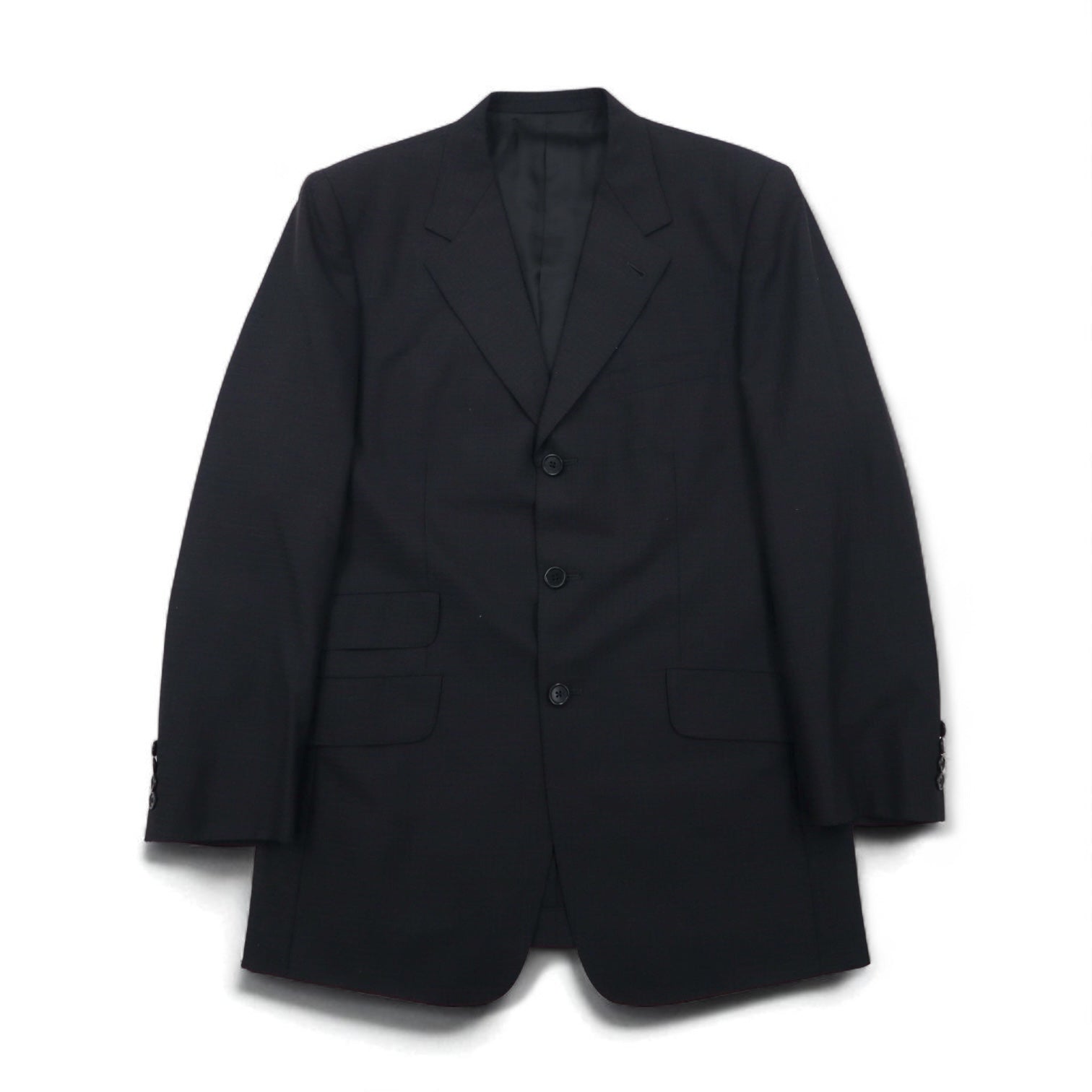 Paul Smith 90s 3B Suit XL Black Checked Wool Made in Japan – 日本