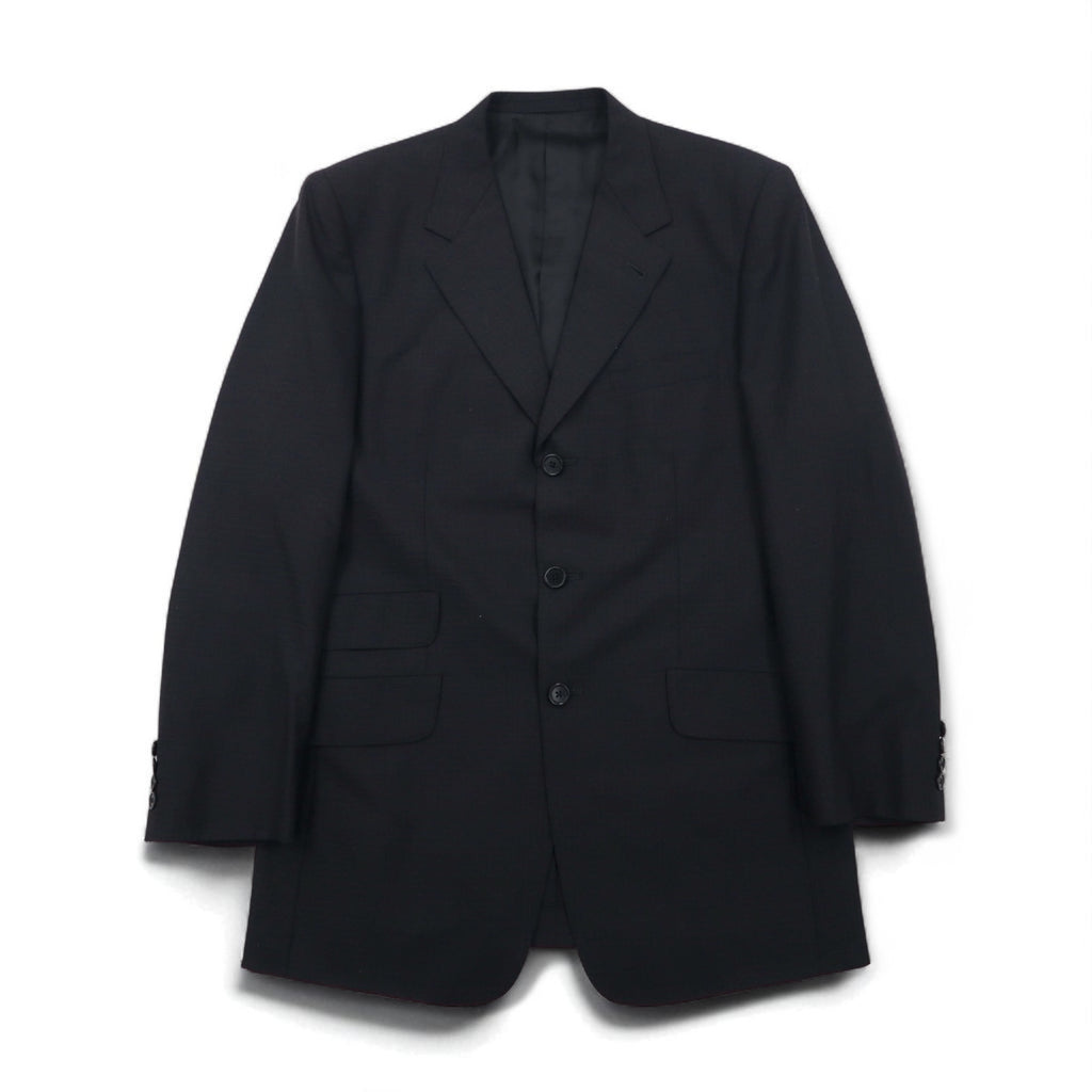 Paul Smith 90s 3B Suit Set, XL, Black Check Wool, Made in Japan