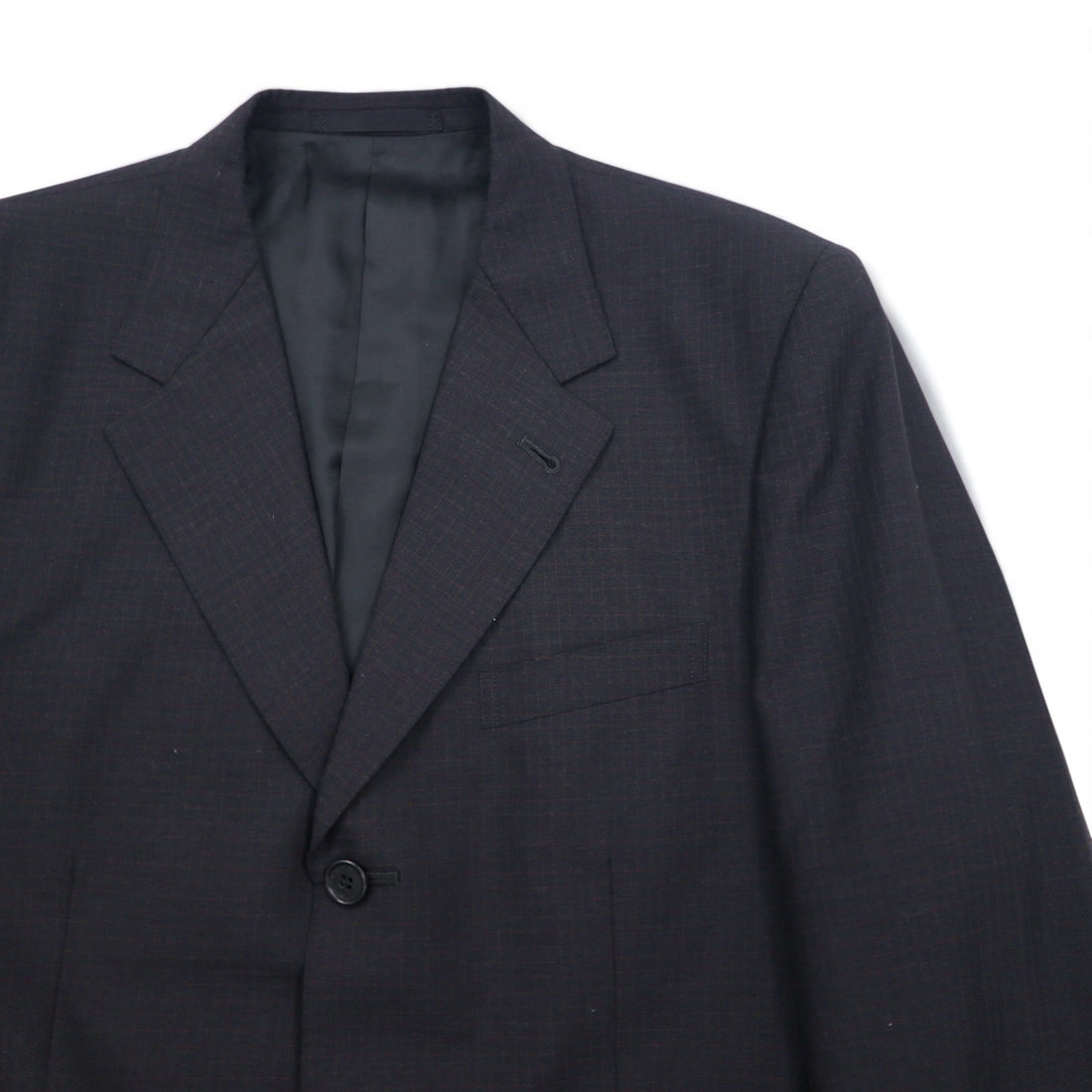 Paul Smith 90s 3B Suit Set, XL, Black Check Wool, Made in Japan